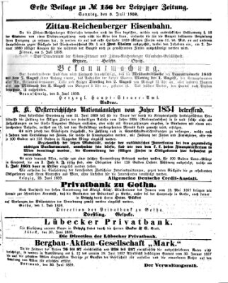 Leipziger Zeitung Sonntag 3. Juli 1859