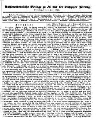 Leipziger Zeitung Dienstag 5. Juli 1859