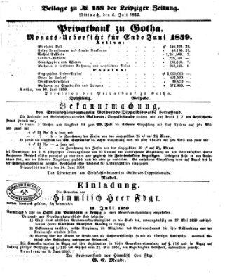 Leipziger Zeitung Mittwoch 6. Juli 1859