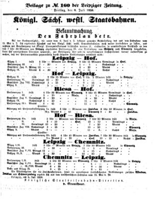 Leipziger Zeitung Freitag 8. Juli 1859