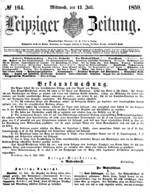 Leipziger Zeitung Mittwoch 13. Juli 1859