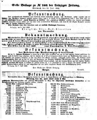 Leipziger Zeitung Mittwoch 13. Juli 1859