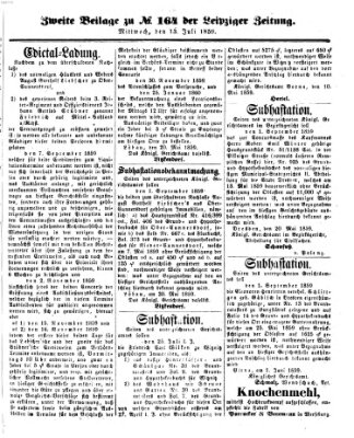 Leipziger Zeitung Mittwoch 13. Juli 1859