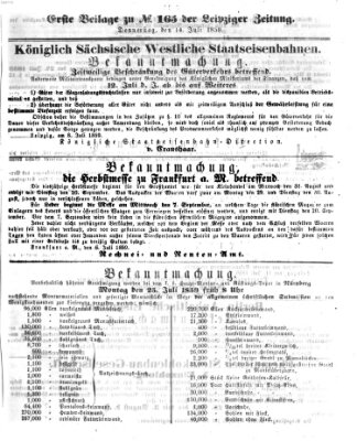 Leipziger Zeitung Donnerstag 14. Juli 1859