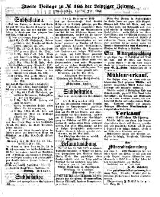 Leipziger Zeitung Donnerstag 14. Juli 1859