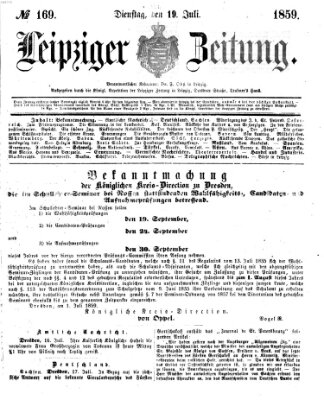 Leipziger Zeitung Dienstag 19. Juli 1859