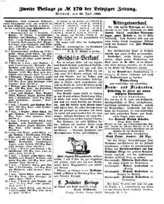 Leipziger Zeitung Dienstag 19. Juli 1859