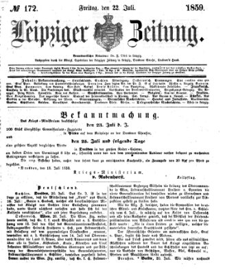 Leipziger Zeitung Freitag 22. Juli 1859