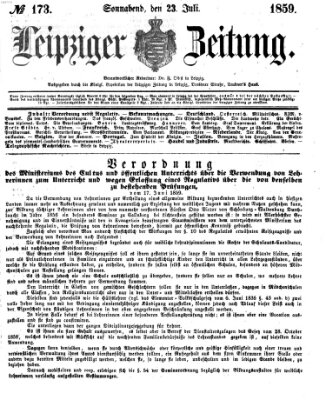 Leipziger Zeitung Samstag 23. Juli 1859