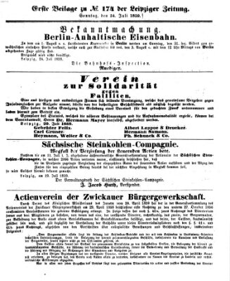 Leipziger Zeitung Sonntag 24. Juli 1859