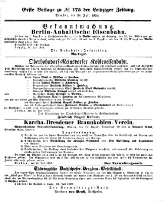 Leipziger Zeitung Dienstag 26. Juli 1859