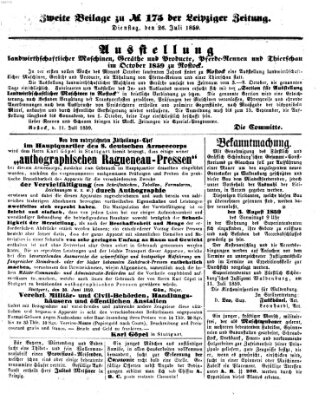 Leipziger Zeitung Dienstag 26. Juli 1859