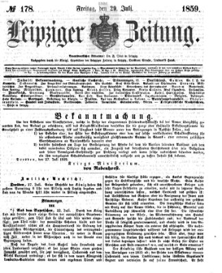 Leipziger Zeitung Freitag 29. Juli 1859