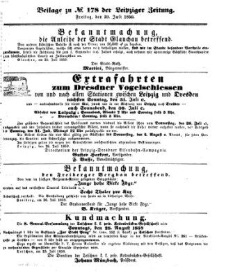 Leipziger Zeitung Freitag 29. Juli 1859