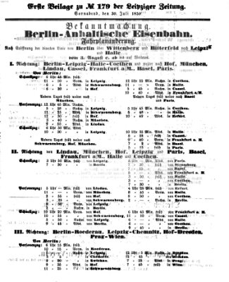 Leipziger Zeitung Samstag 30. Juli 1859