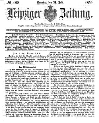 Leipziger Zeitung Sonntag 31. Juli 1859