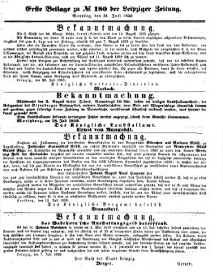 Leipziger Zeitung Sonntag 31. Juli 1859