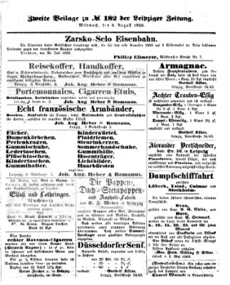 Leipziger Zeitung Mittwoch 3. August 1859