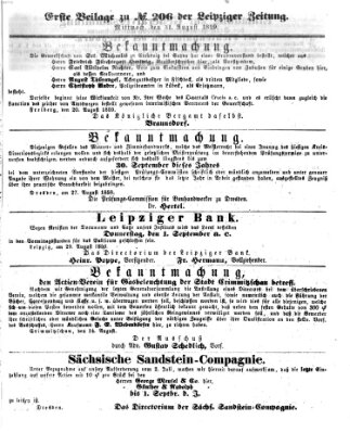 Leipziger Zeitung Mittwoch 31. August 1859