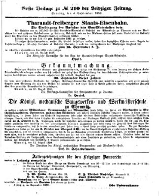 Leipziger Zeitung Sonntag 4. September 1859