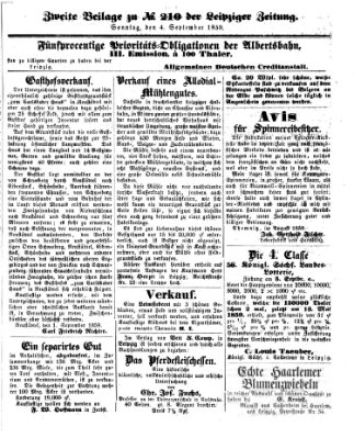 Leipziger Zeitung Sonntag 4. September 1859