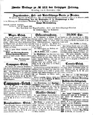 Leipziger Zeitung Dienstag 6. September 1859