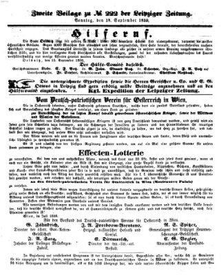 Leipziger Zeitung Sonntag 18. September 1859