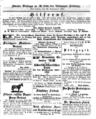 Leipziger Zeitung Donnerstag 22. September 1859