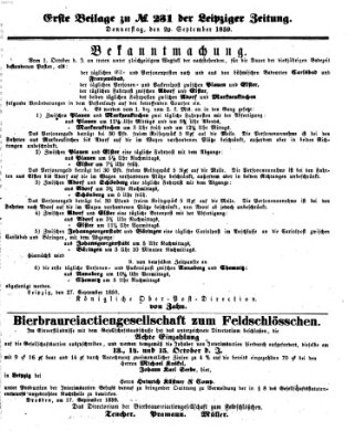 Leipziger Zeitung Donnerstag 29. September 1859