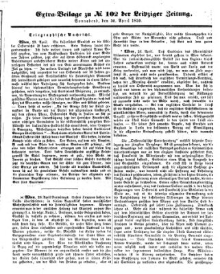 Leipziger Zeitung Samstag 30. April 1859