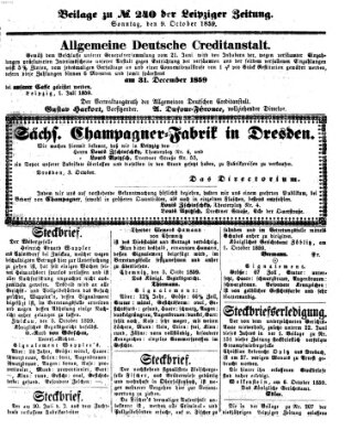 Leipziger Zeitung Sonntag 9. Oktober 1859