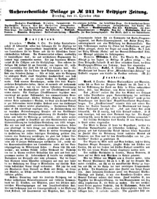 Leipziger Zeitung Dienstag 11. Oktober 1859