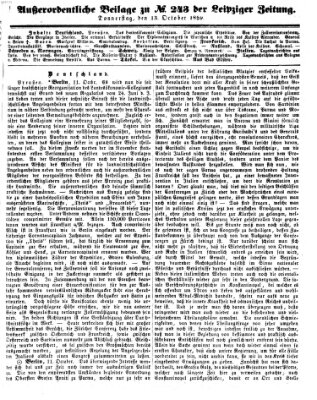 Leipziger Zeitung Donnerstag 13. Oktober 1859