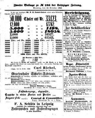 Leipziger Zeitung Sonntag 16. Oktober 1859