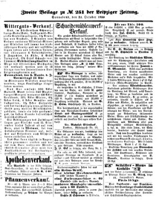 Leipziger Zeitung Samstag 22. Oktober 1859