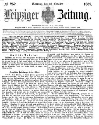 Leipziger Zeitung Sonntag 23. Oktober 1859