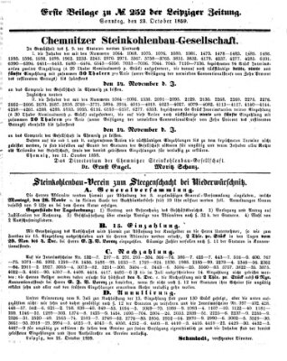 Leipziger Zeitung Sonntag 23. Oktober 1859