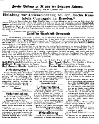 Leipziger Zeitung Sonntag 23. Oktober 1859