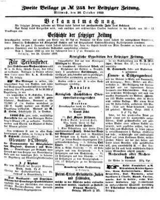 Leipziger Zeitung Mittwoch 26. Oktober 1859