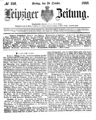 Leipziger Zeitung Freitag 28. Oktober 1859