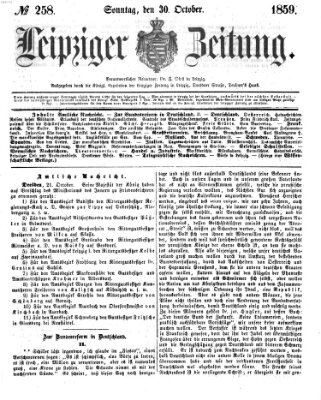 Leipziger Zeitung Sonntag 30. Oktober 1859