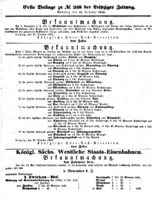 Leipziger Zeitung Sonntag 30. Oktober 1859