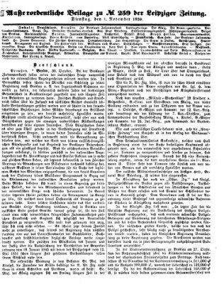 Leipziger Zeitung Dienstag 1. November 1859