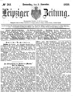 Leipziger Zeitung Donnerstag 3. November 1859