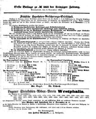 Leipziger Zeitung Samstag 5. November 1859