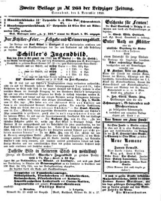 Leipziger Zeitung Samstag 5. November 1859