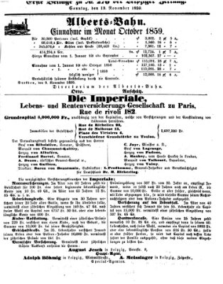 Leipziger Zeitung Sonntag 13. November 1859