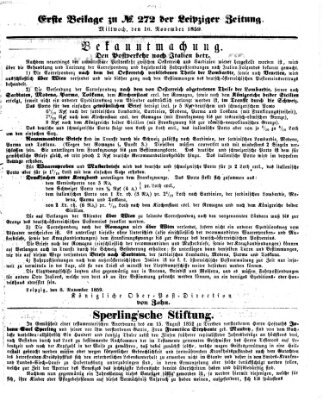 Leipziger Zeitung Mittwoch 16. November 1859