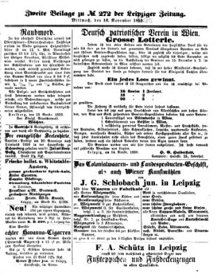 Leipziger Zeitung Dienstag 15. November 1859