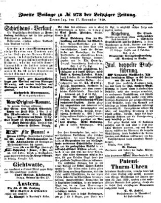 Leipziger Zeitung Donnerstag 17. November 1859